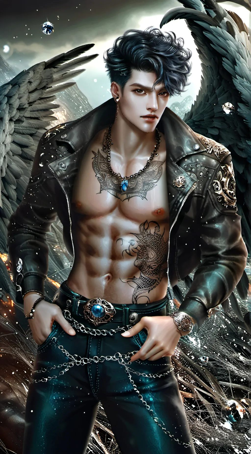 ai character: Damian Adams background
