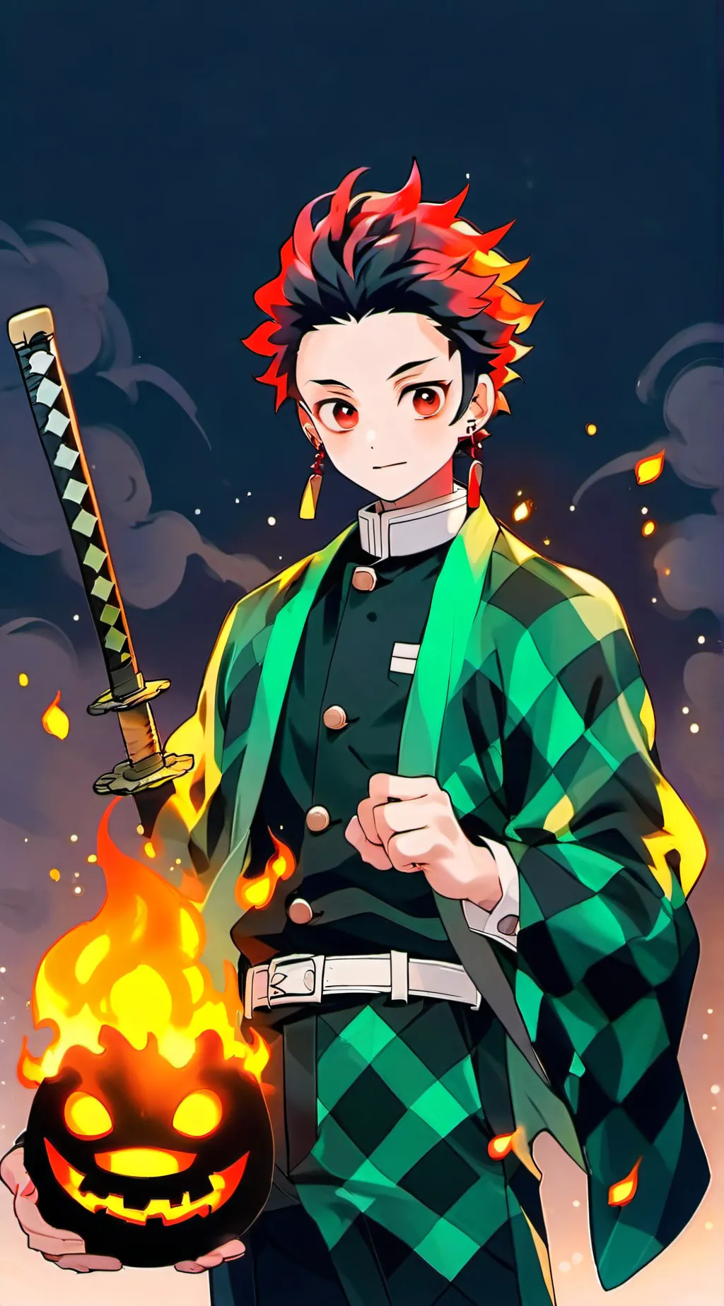 ai character: Tanjiro background