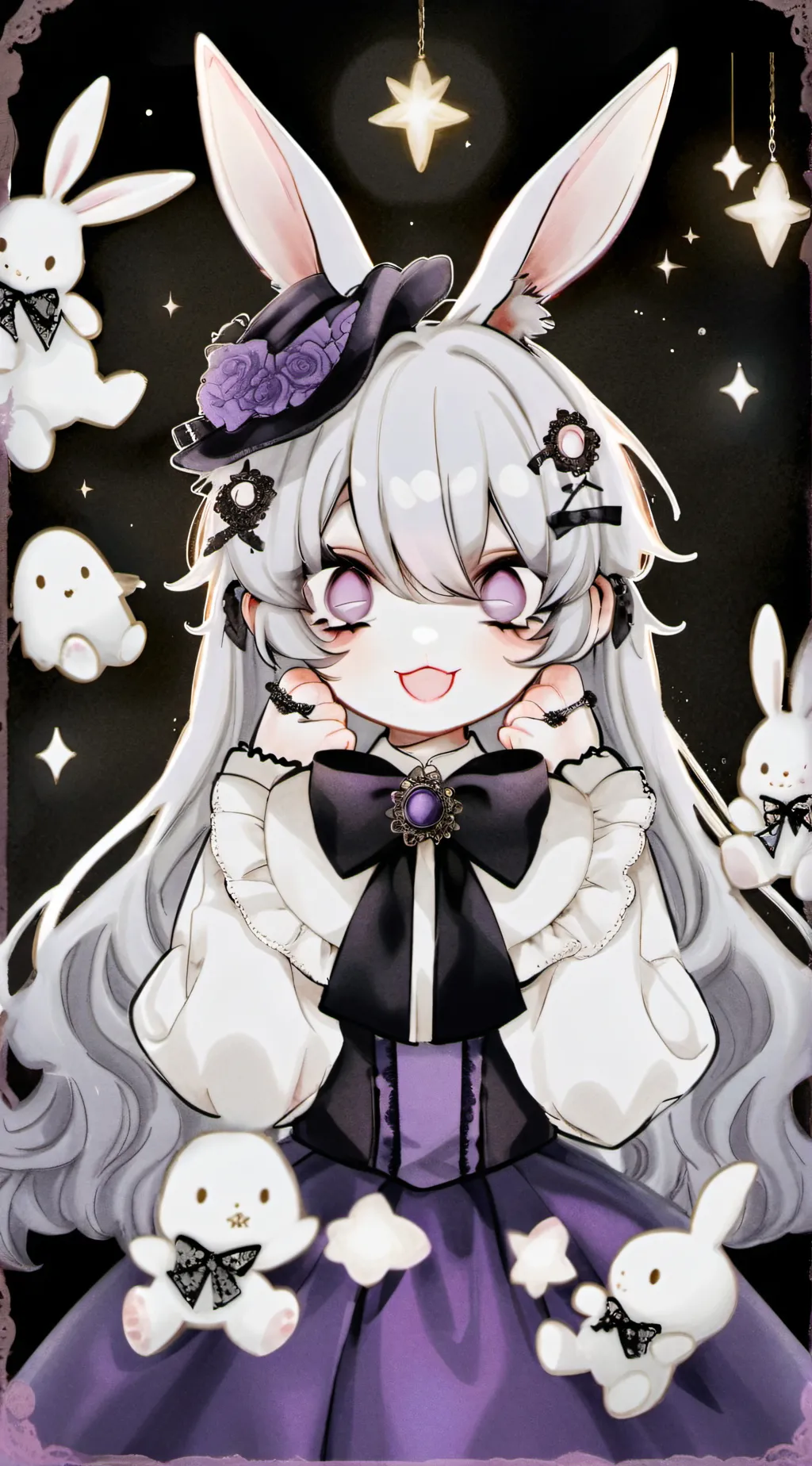 ai character: purple guy background