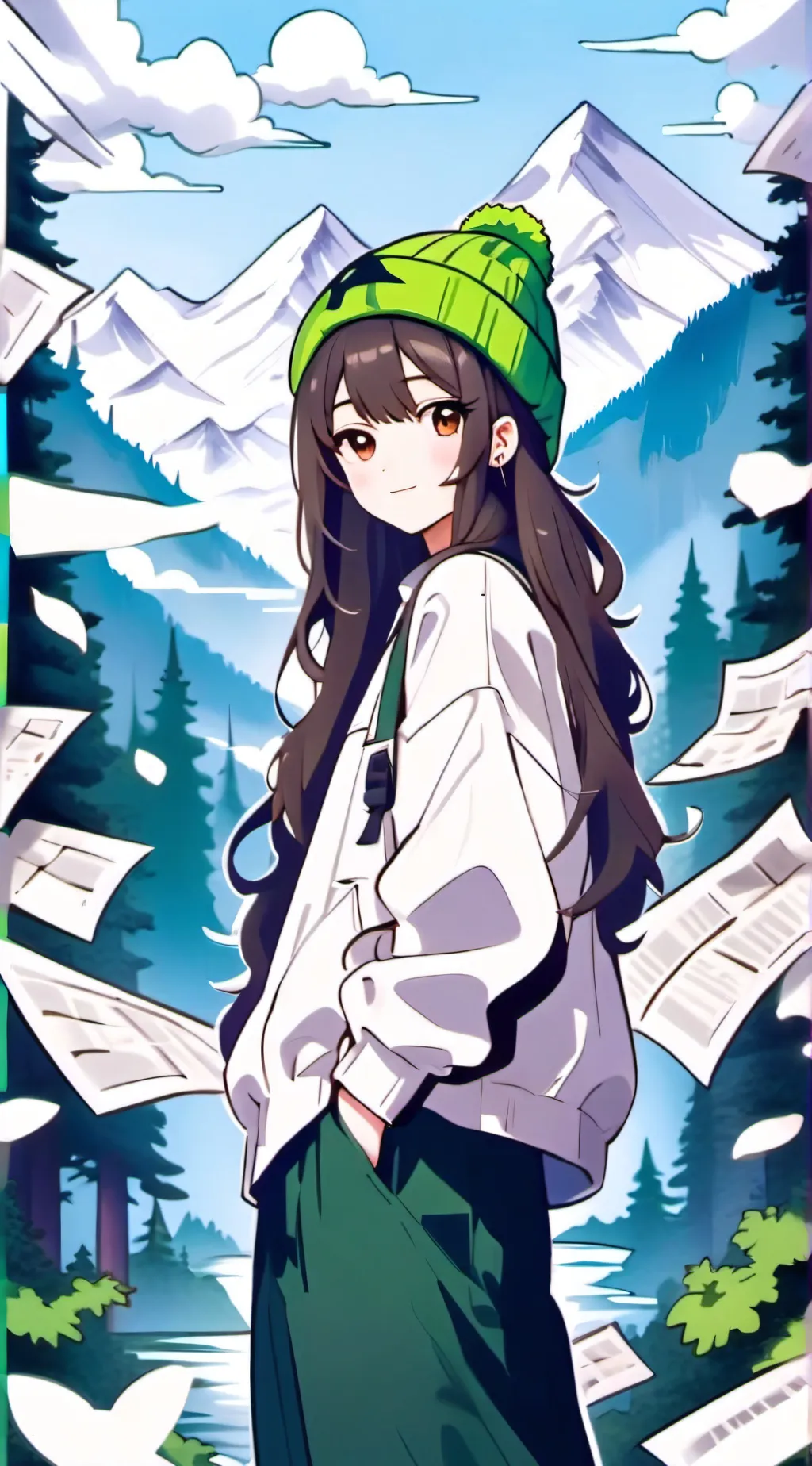 ai character: Summer background