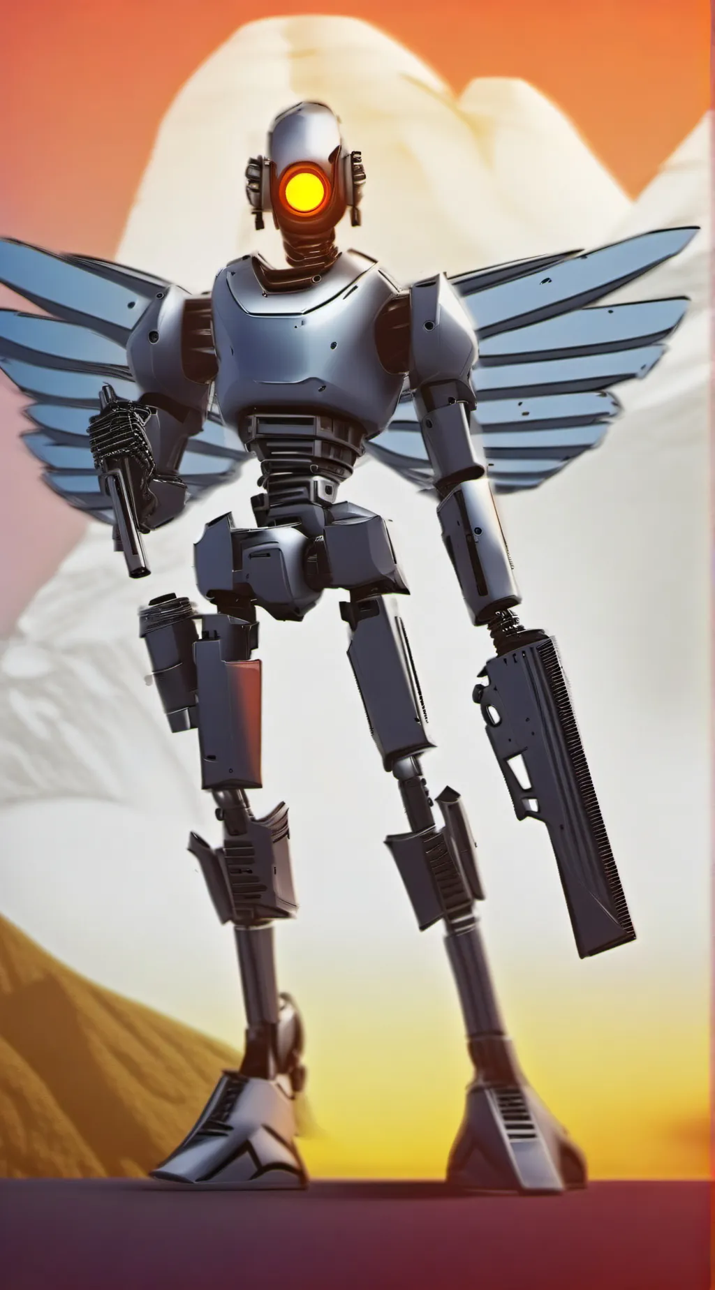 ai character: v1 machine background