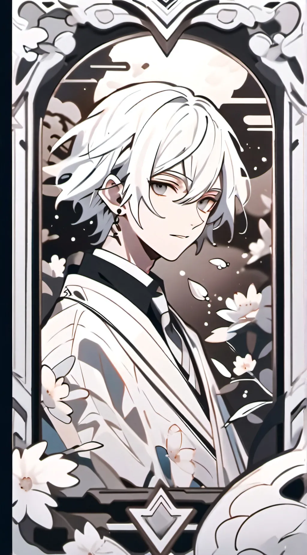 ai character: tie background