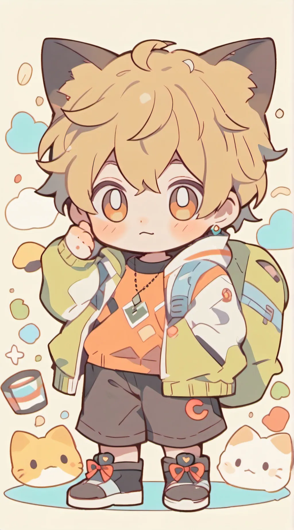 ai character: hybrid :v background