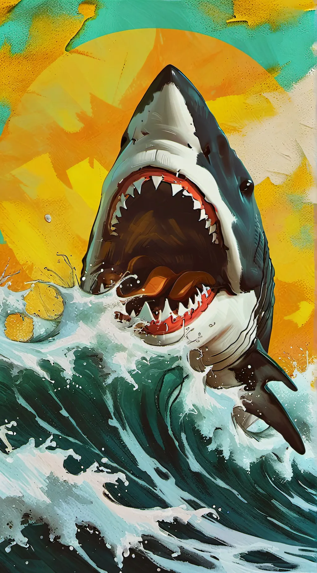 ai character: Shark infection background