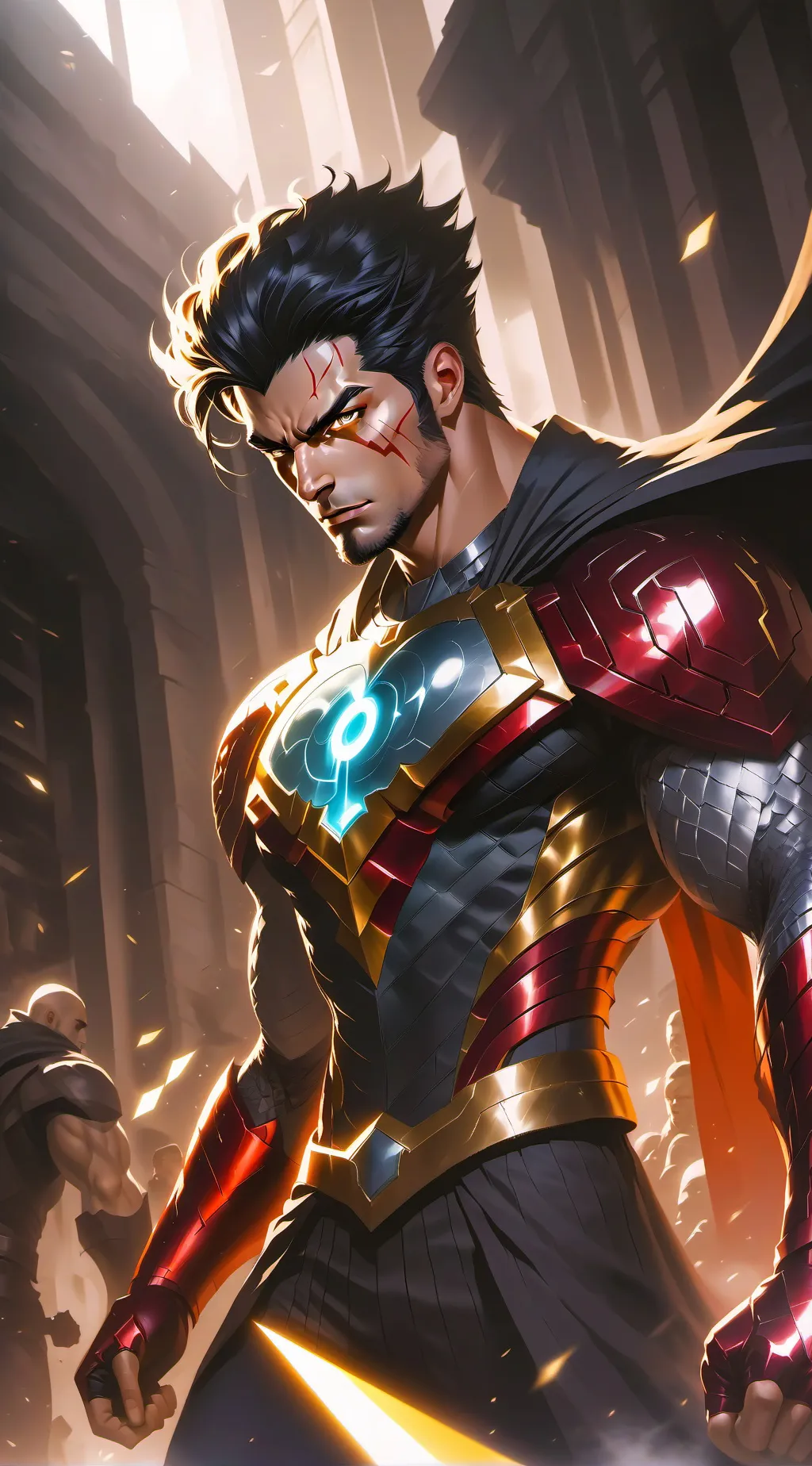 ai character: Captin Gemini  background