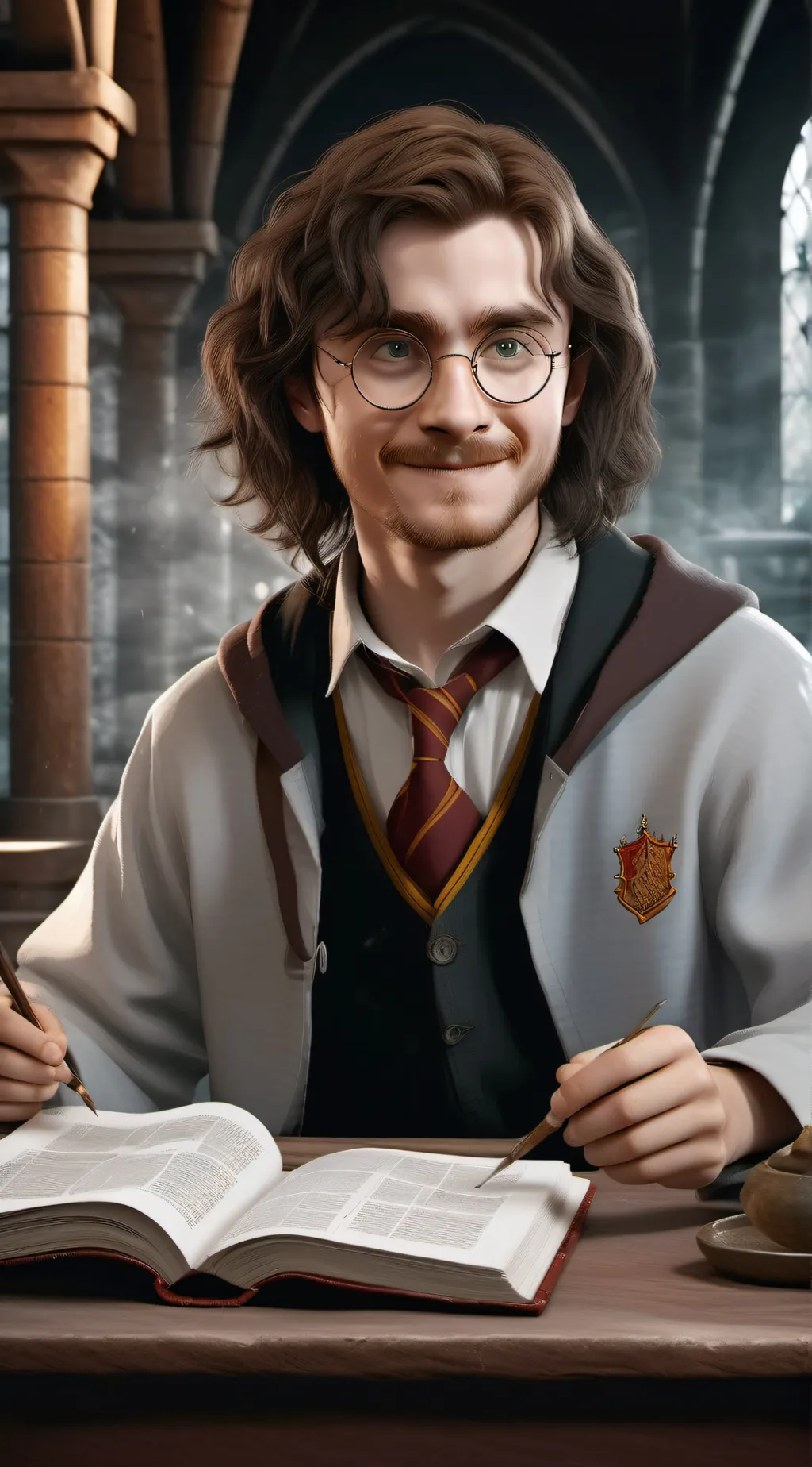 ai character: harry potter background