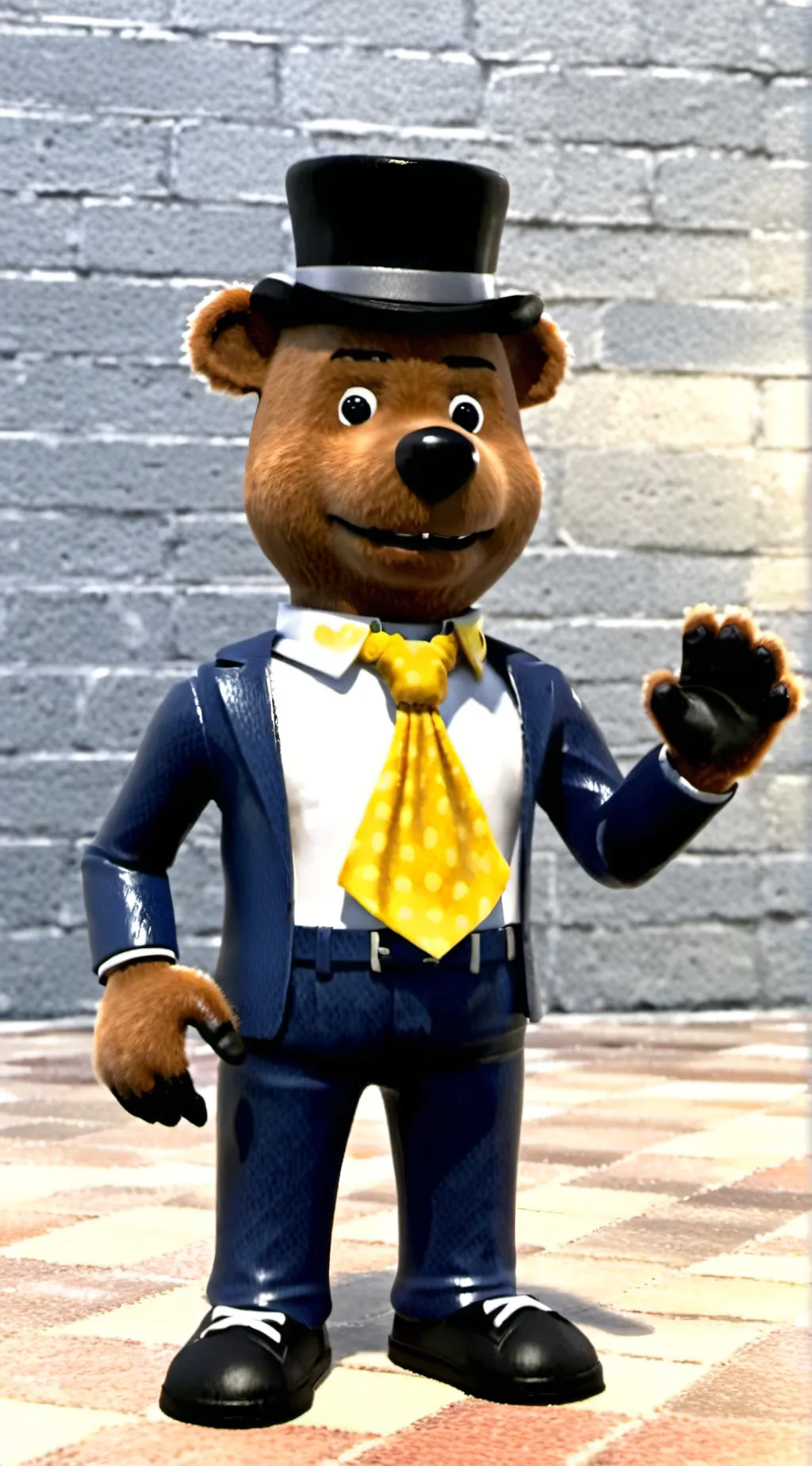 ai character: freddy Fazbear background