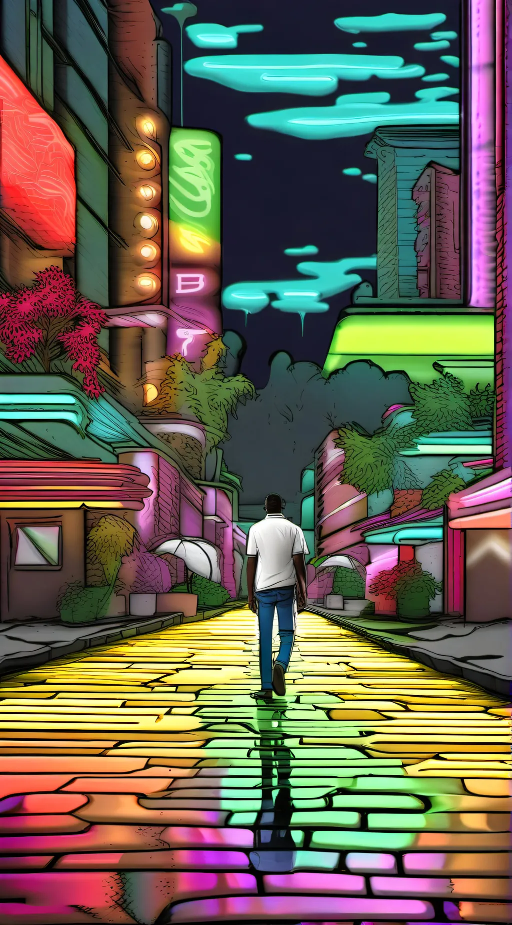 ai character: Vice city background