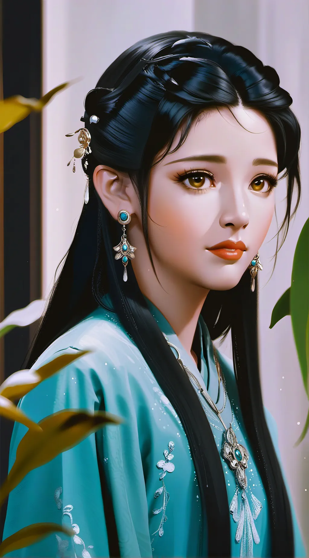 ai character: Pretty princess  background