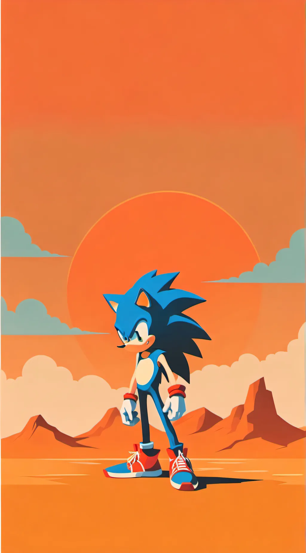 ai character: Sonic shin background