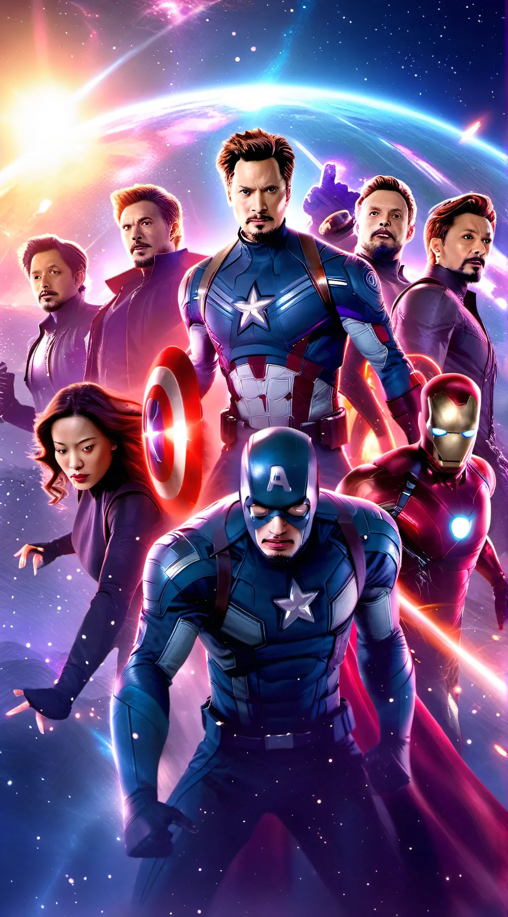 ai character: marvel background