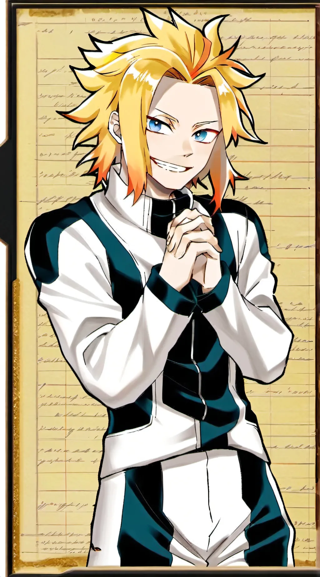 ai character: young all might background