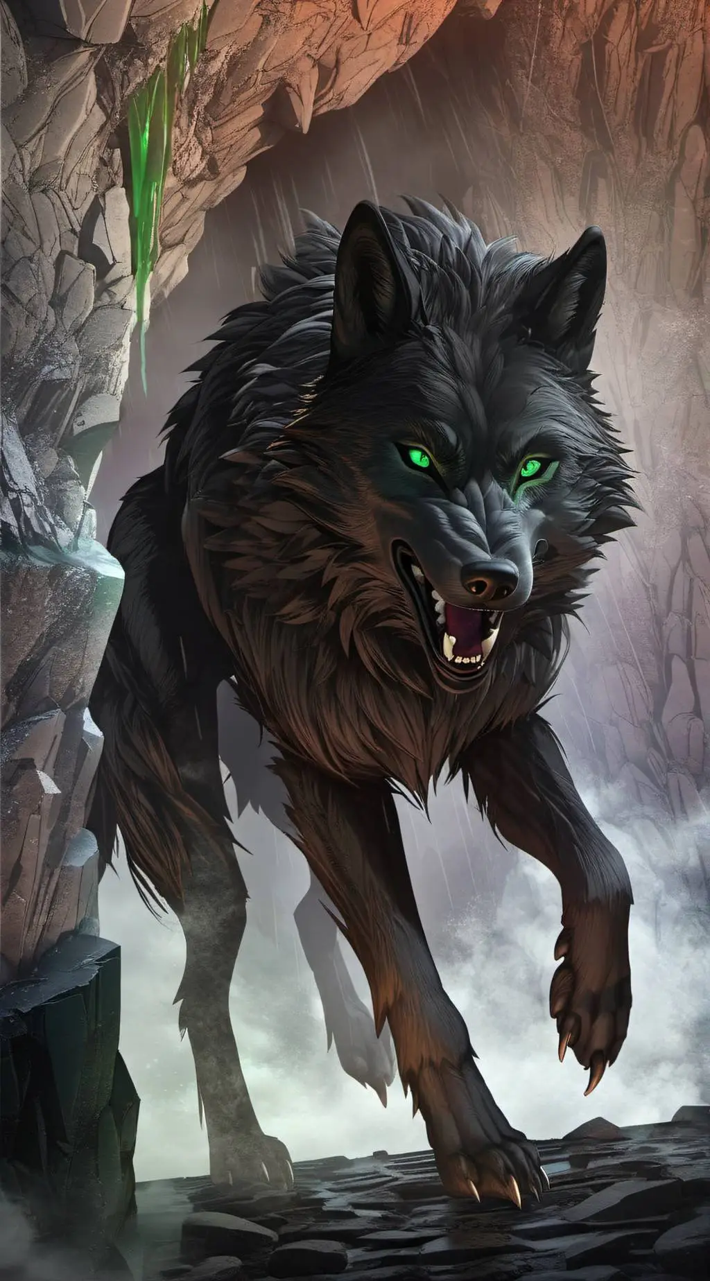 ai character: Gmork  background
