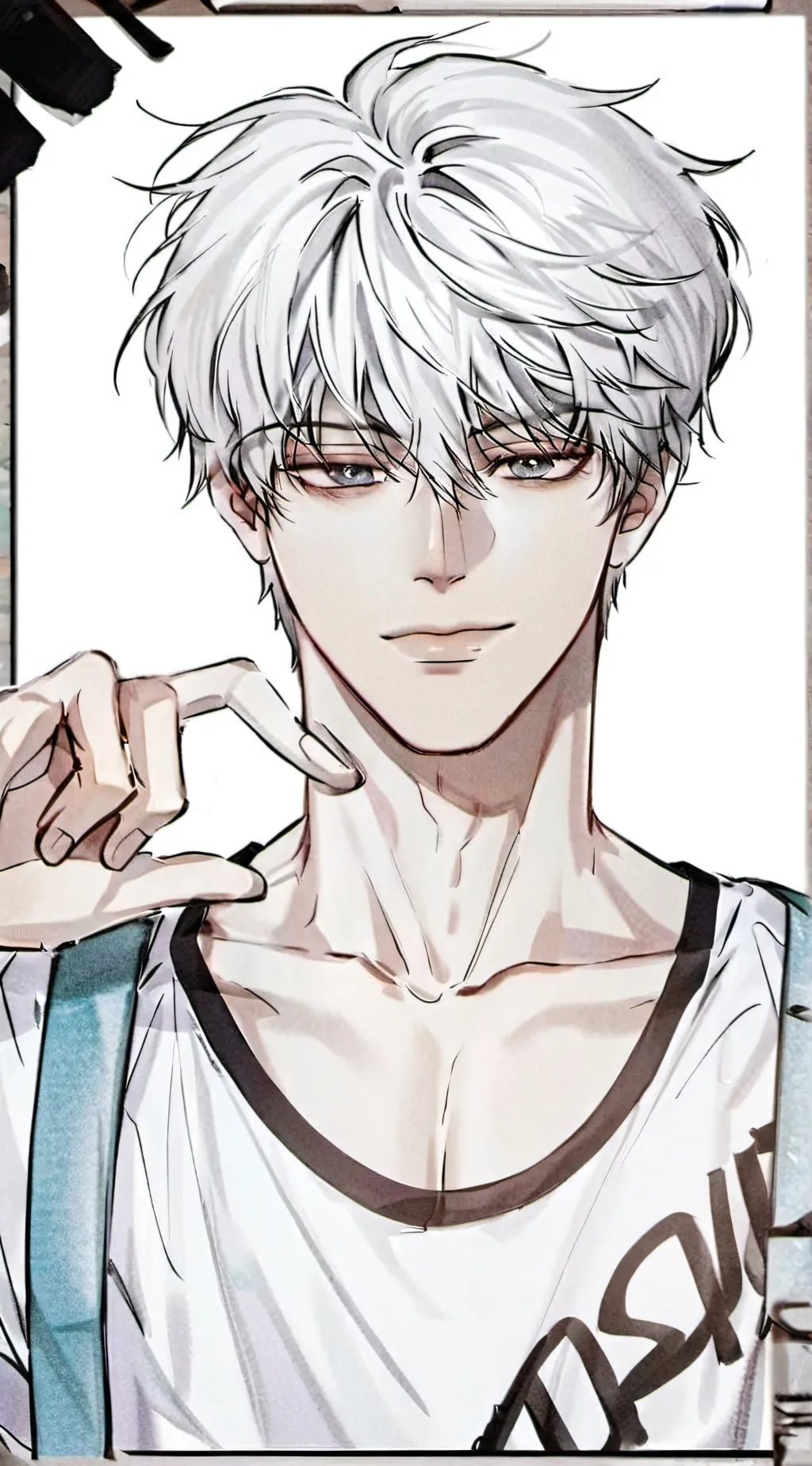 ai character: 🫐Asher🫐 background