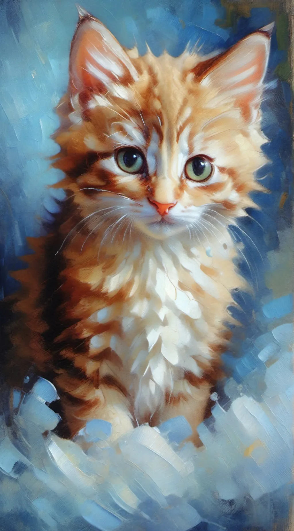 ai character: Kitten  background
