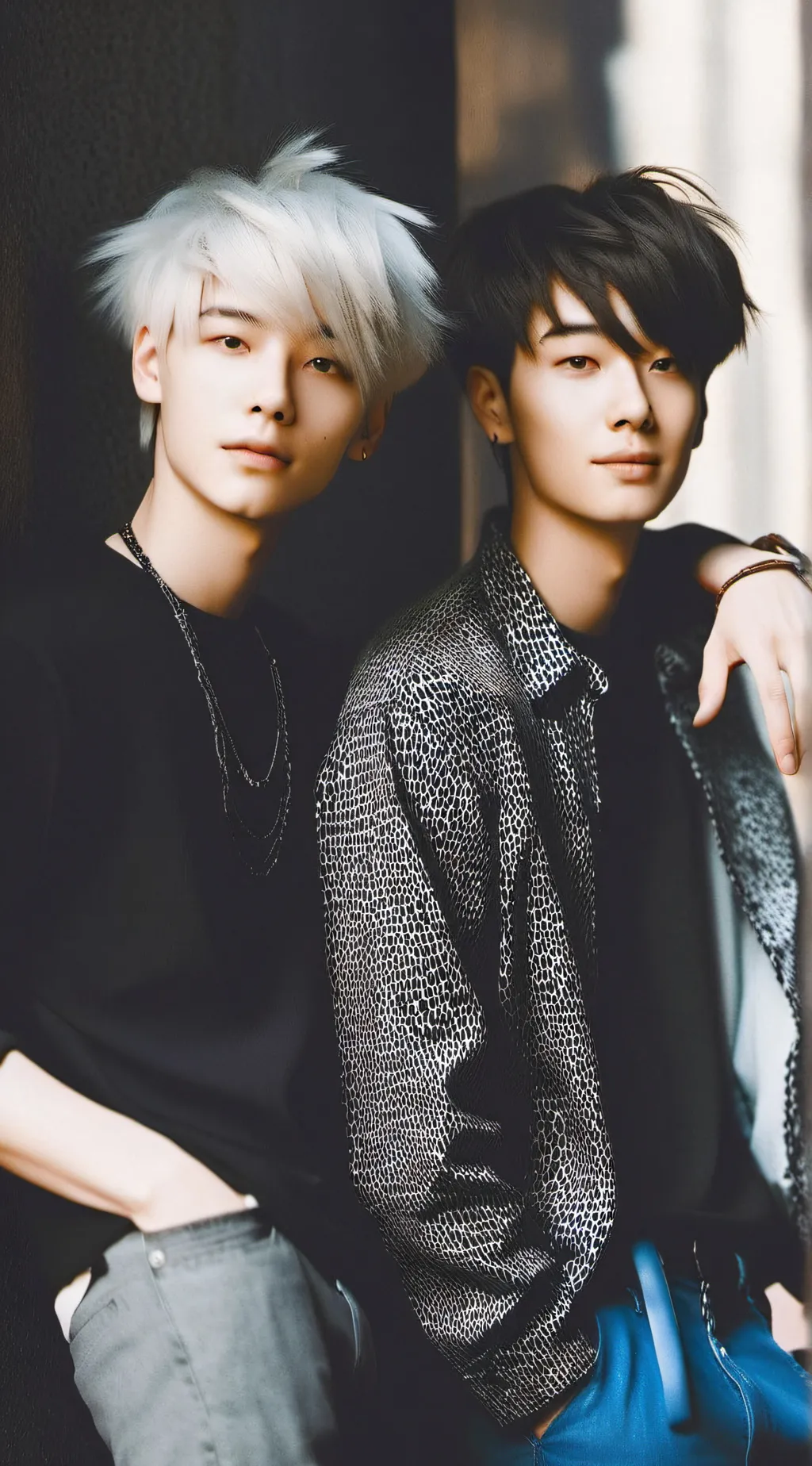 ai character: Sam and Colby  background