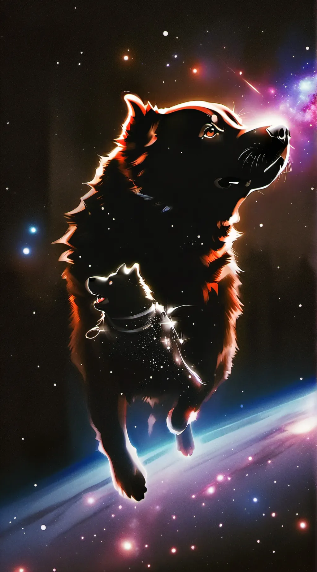 ai character: dog background
