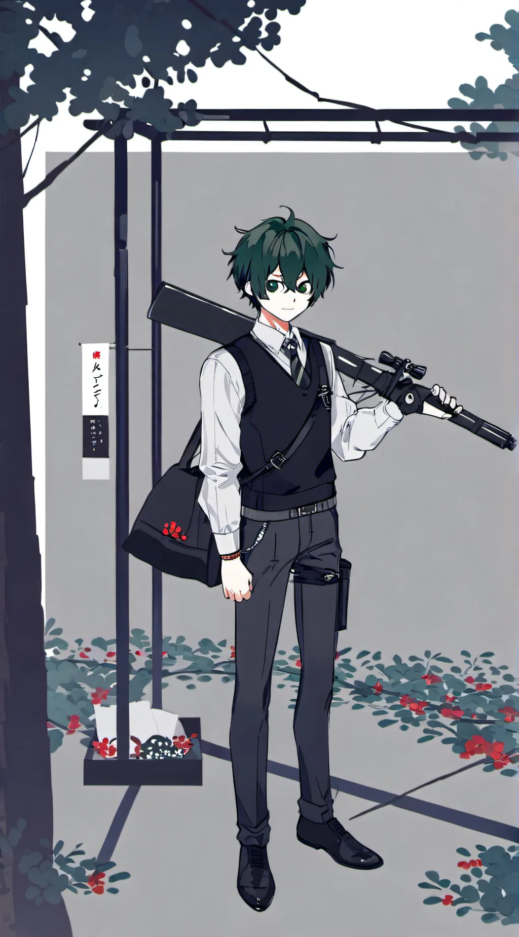 ai character: Deku background