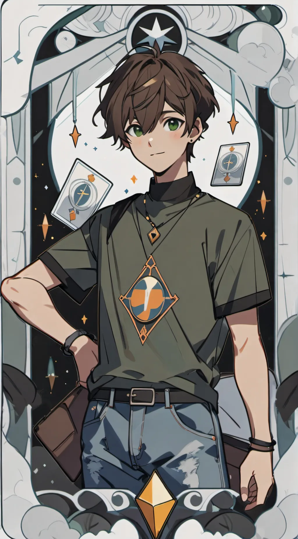 ai character: Conner x malcome  background