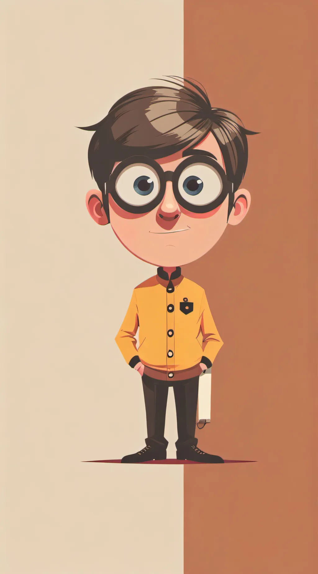 ai character: vector background