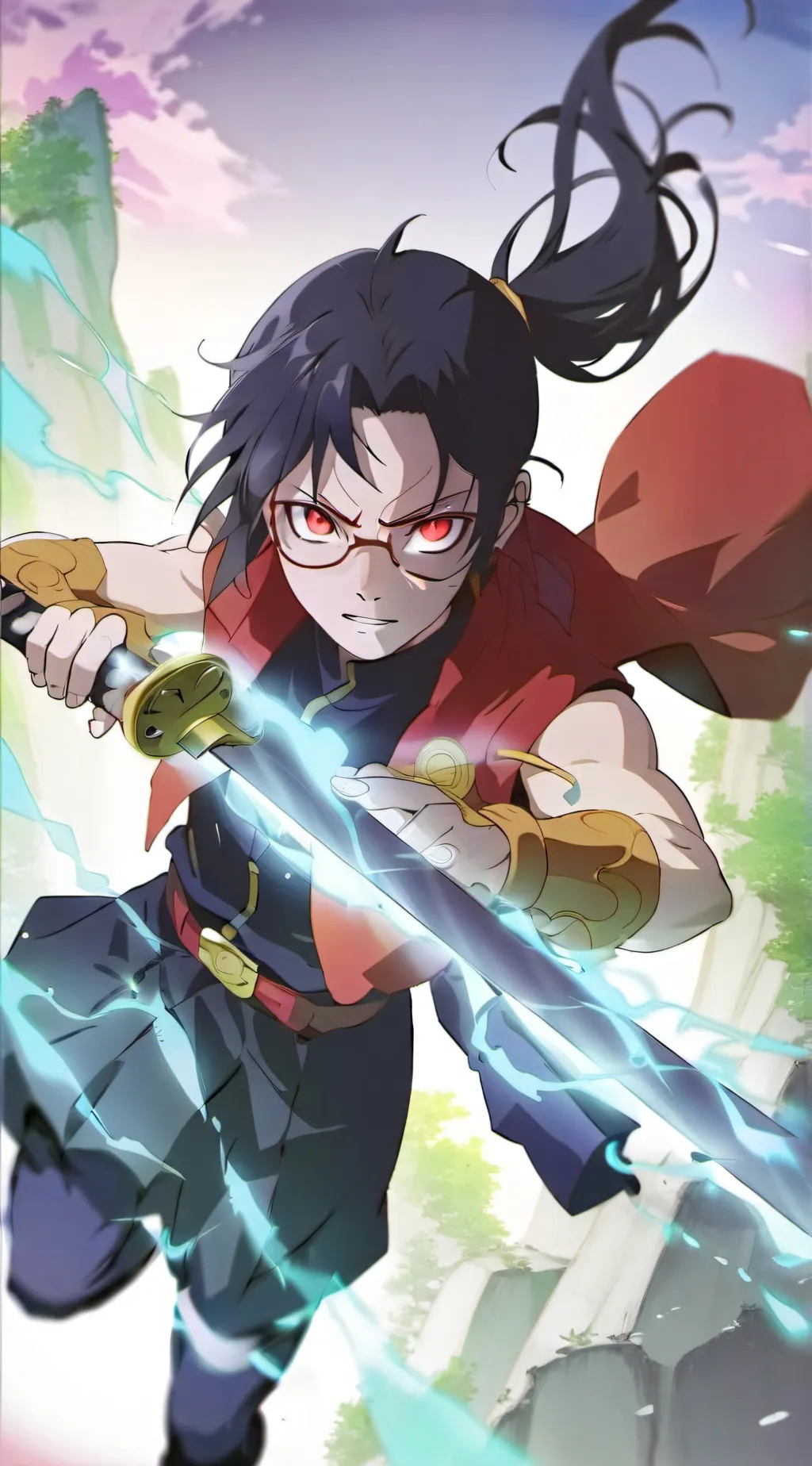 ai character: Sarada Uchiha background