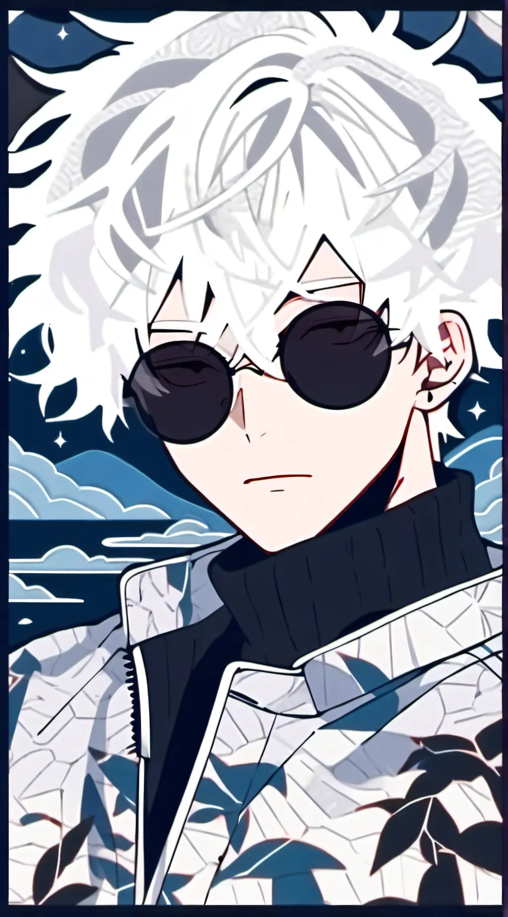 ai character: jjk gojo background