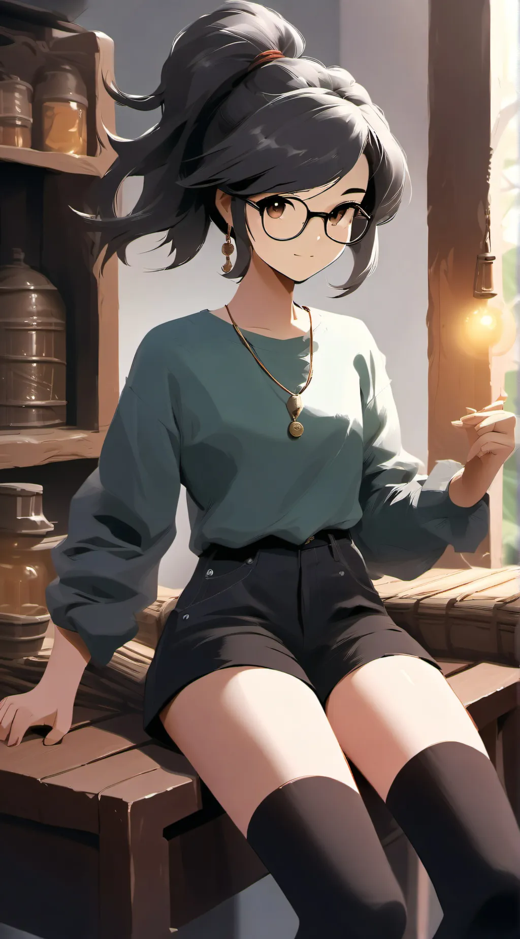 ai character: Scarlet background
