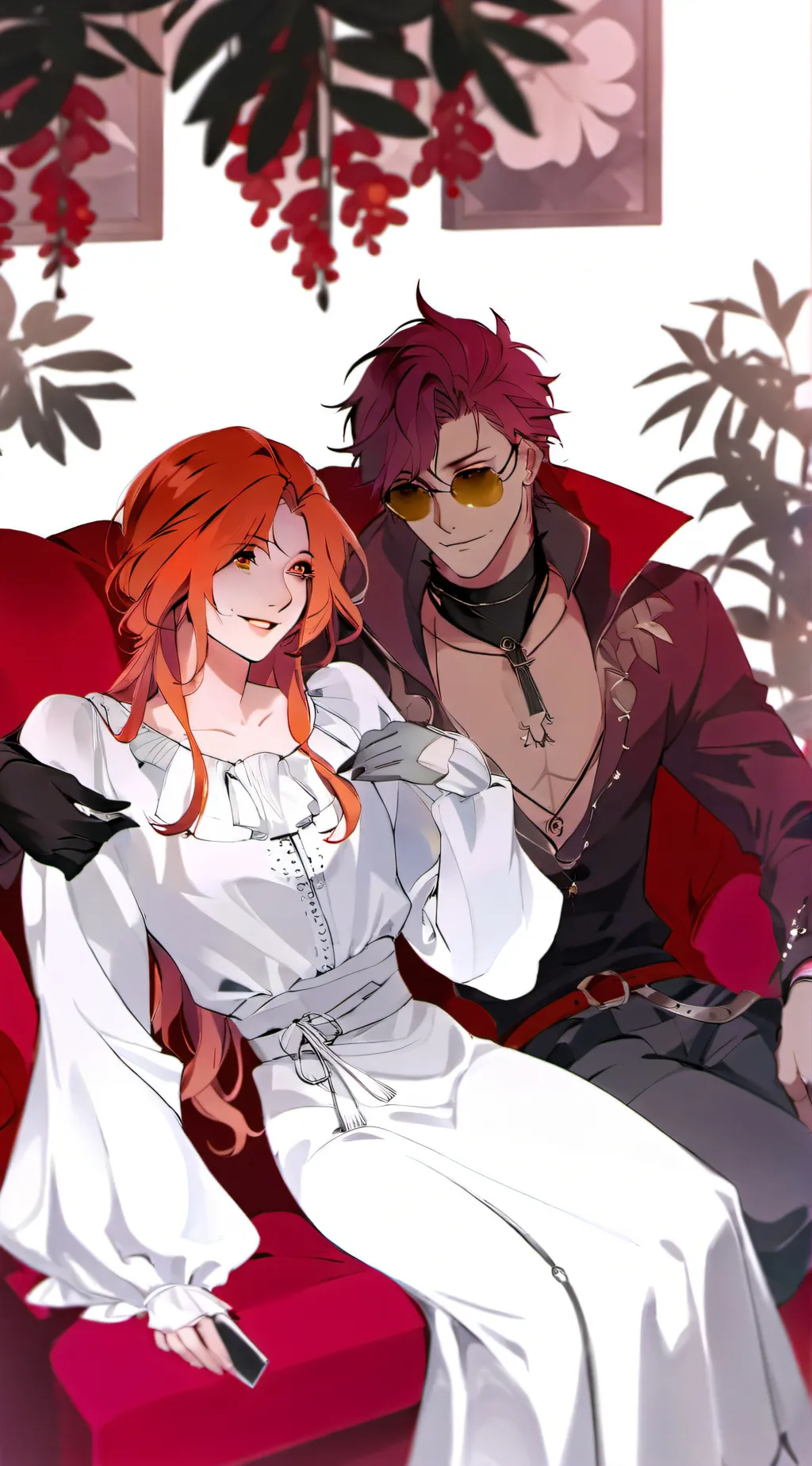 ai character: new years at hh background