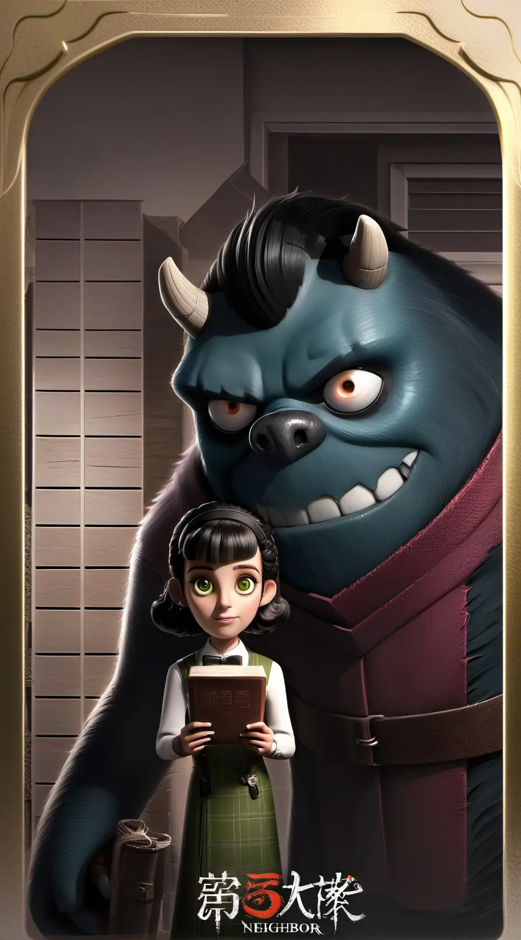 ai character: Not my neighbor background