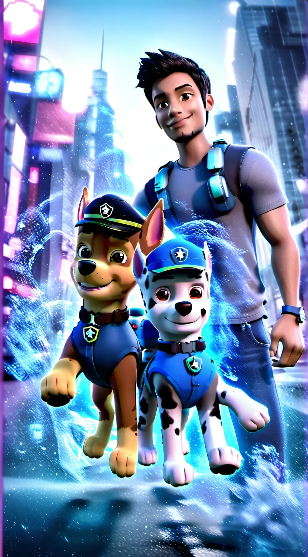 ai character: Chase x marshell background
