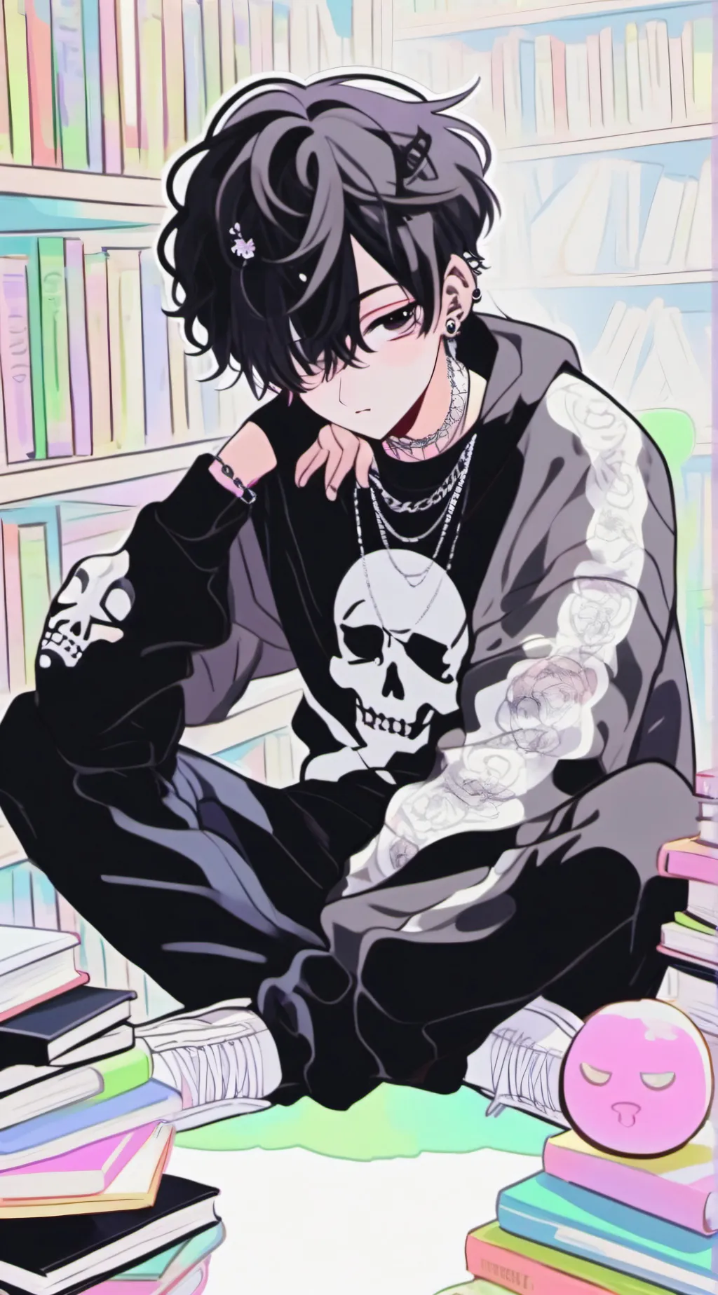 ai character: 🖤|Gabriel|💀 background