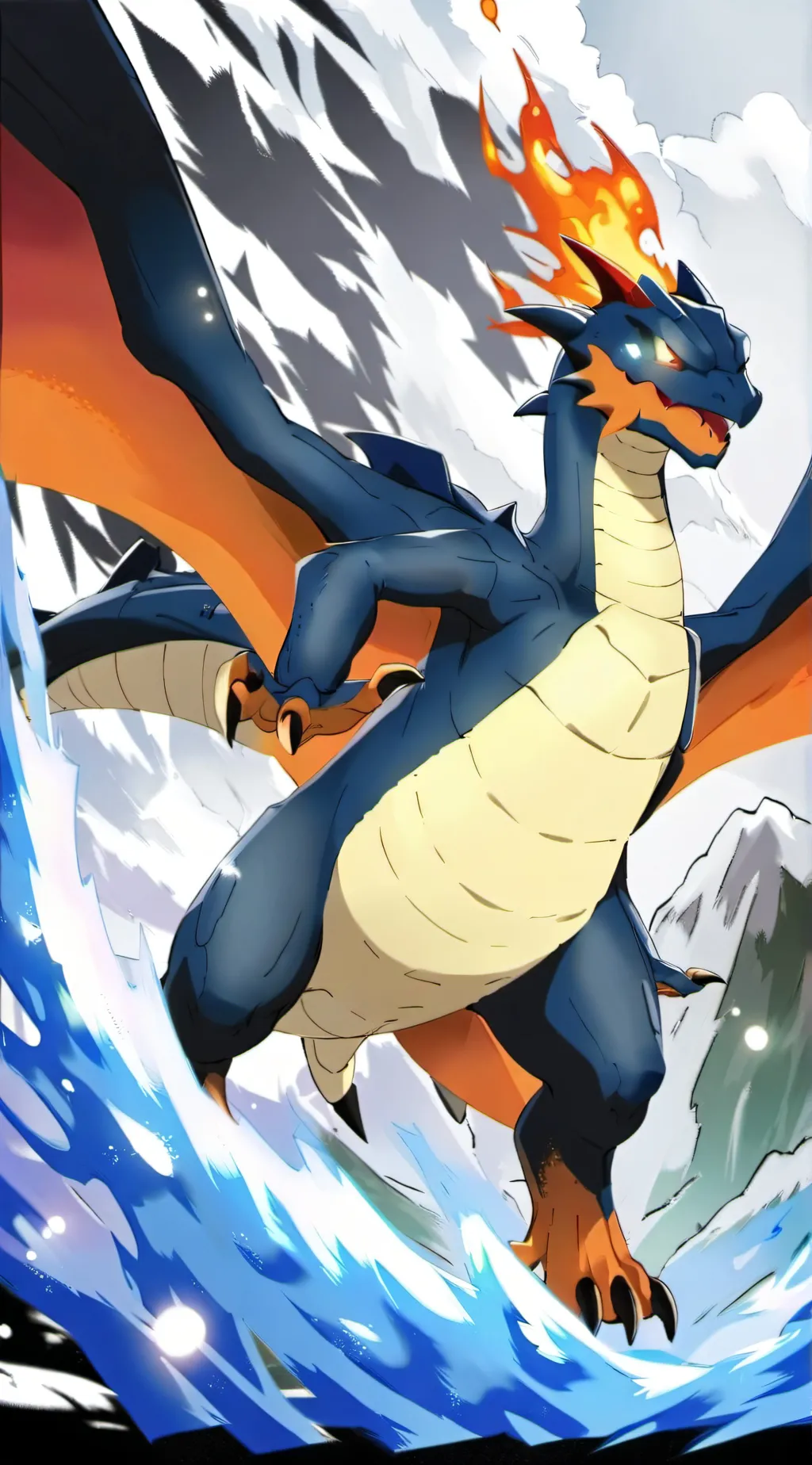 ai character: charizard background