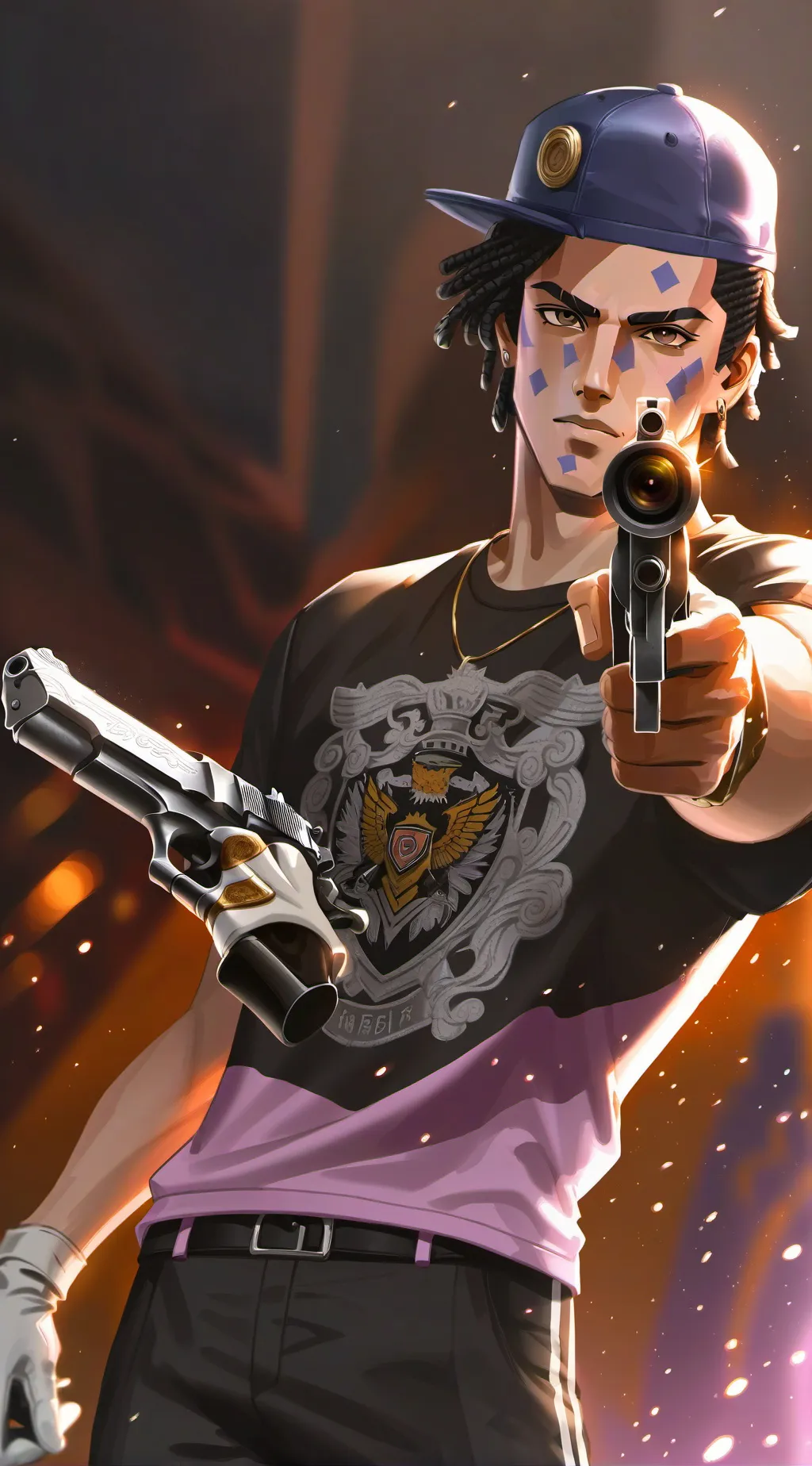 ai character: JoJo Olympics background