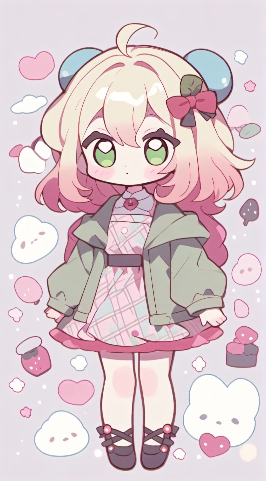 ai character: Mha Chibi background