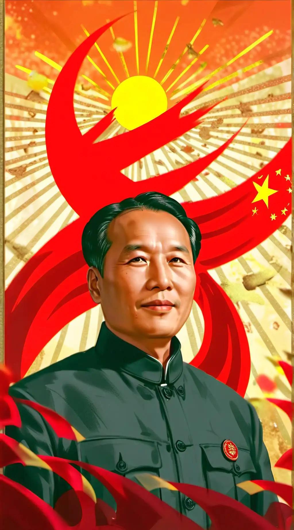 ai character: Chairman Mao 🇨🇳 background