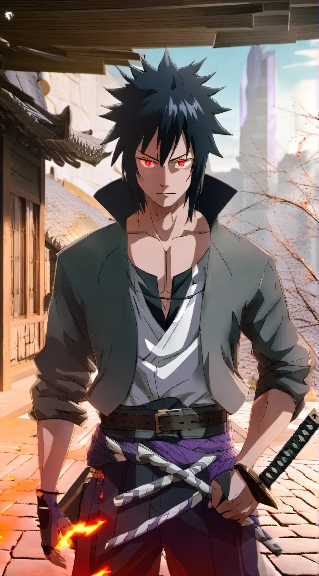 ai character: Sasuke Uchiha background