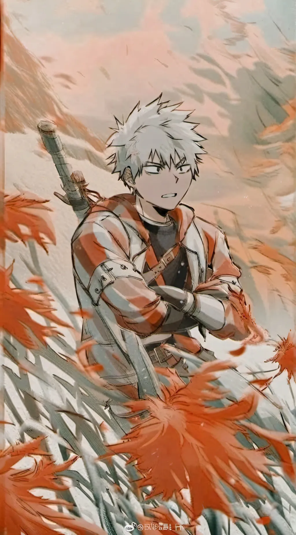ai character: katsuki bakugo background