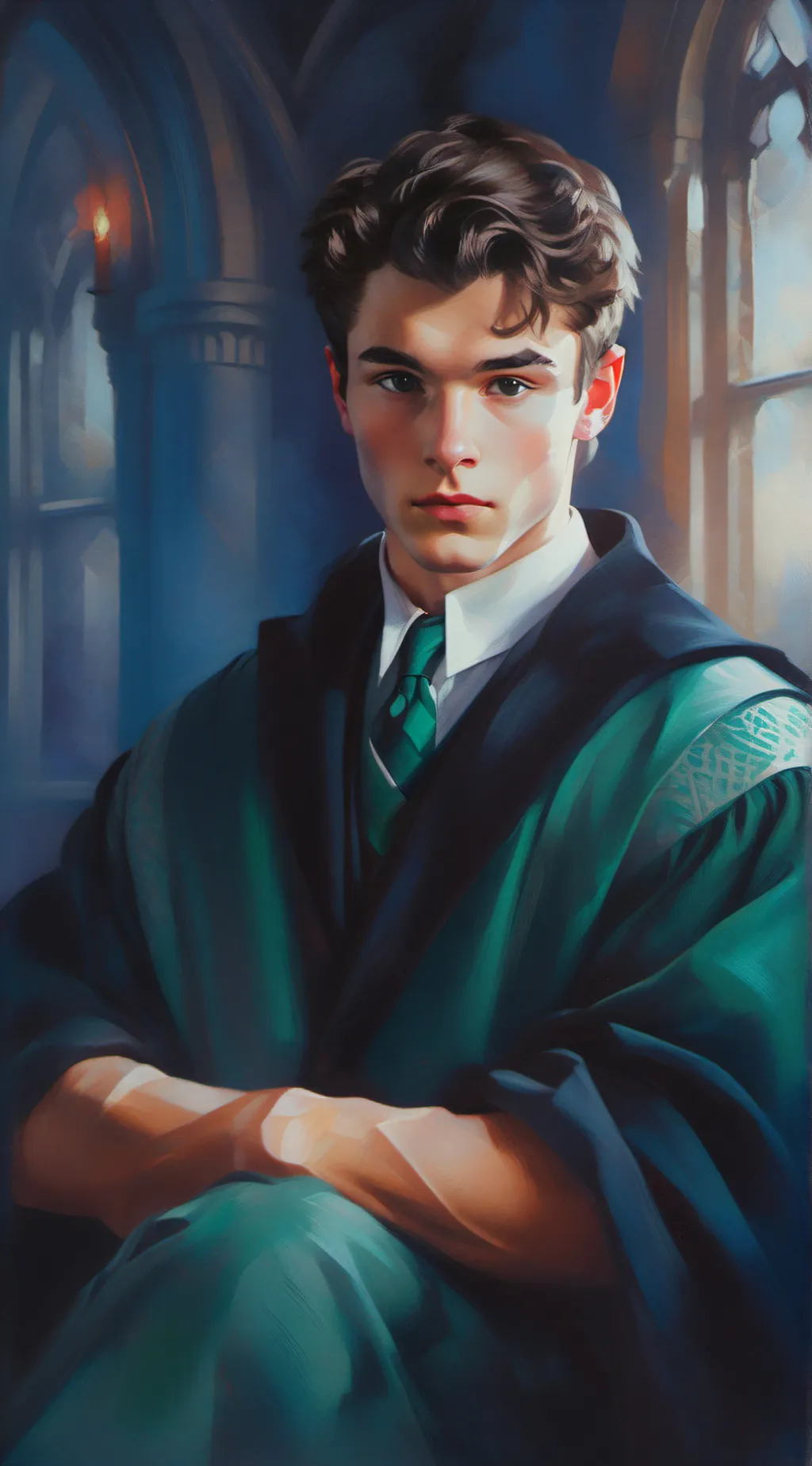 ai character: Slytherin boys background