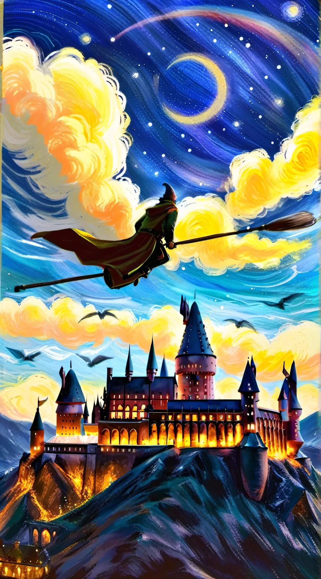 ai character: Hogwarts background
