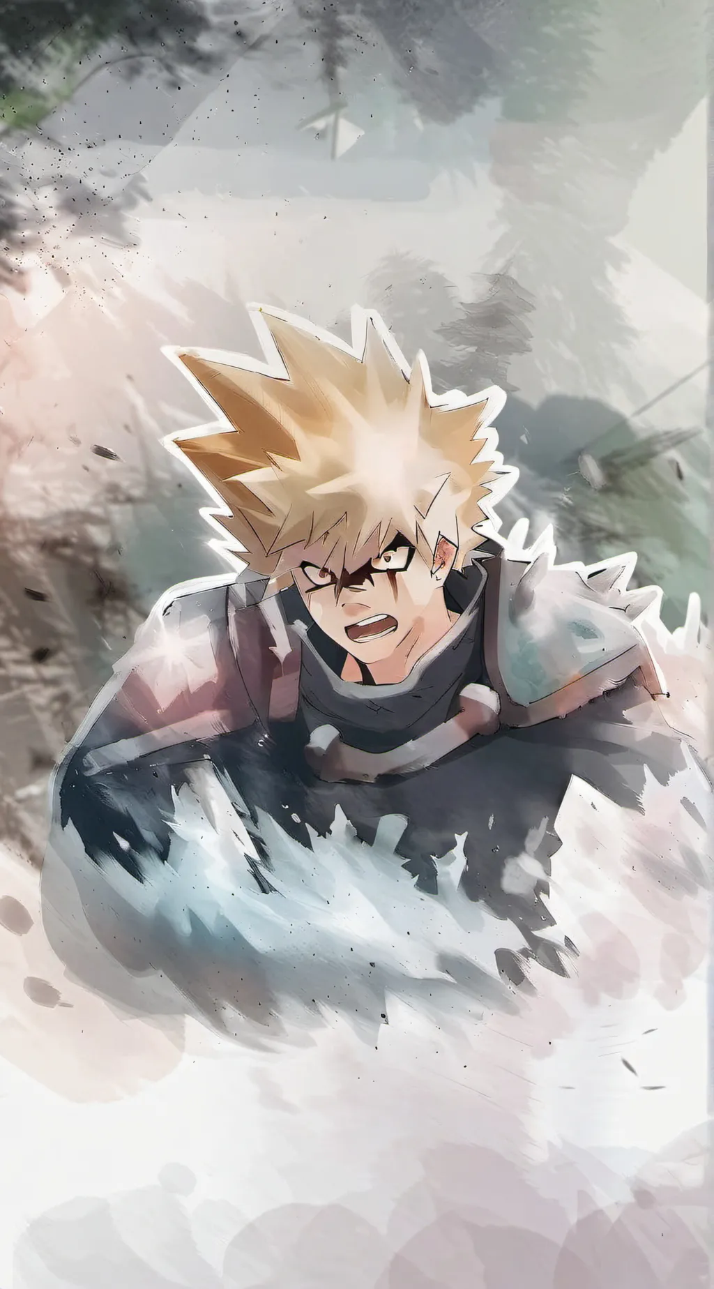 ai character: Katsuki Bakugo  background