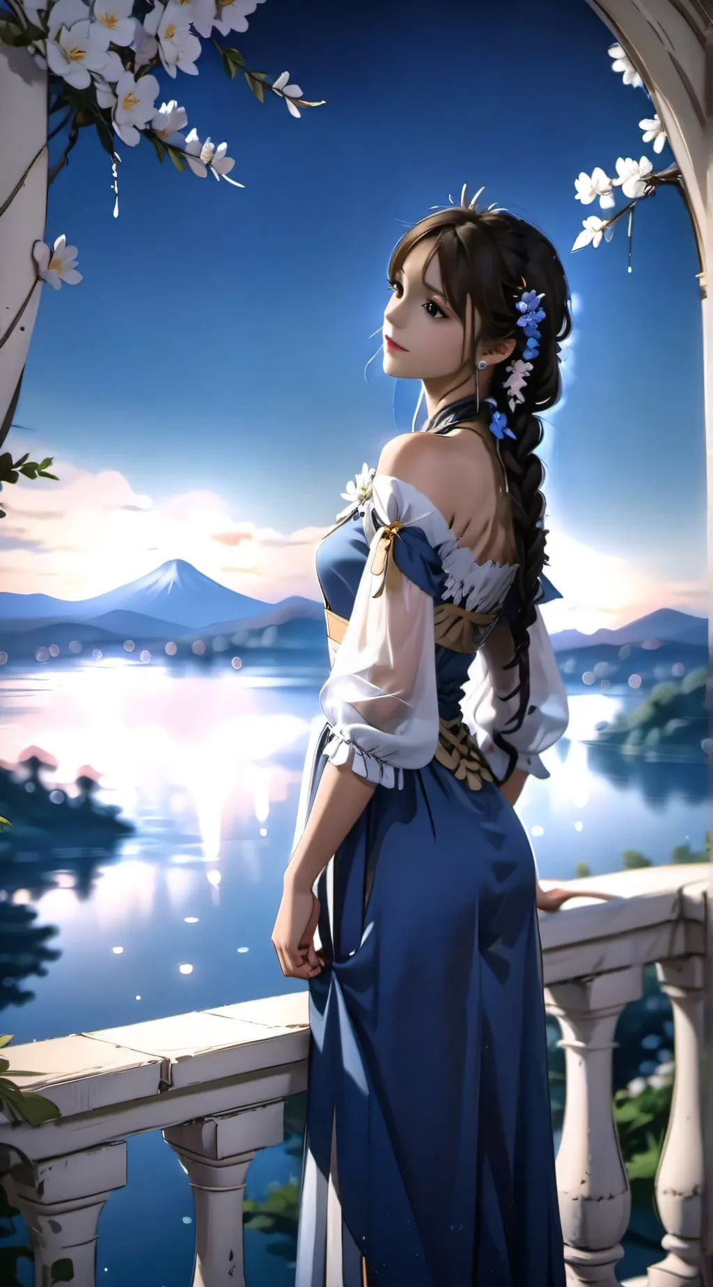 ai character: Hanako background