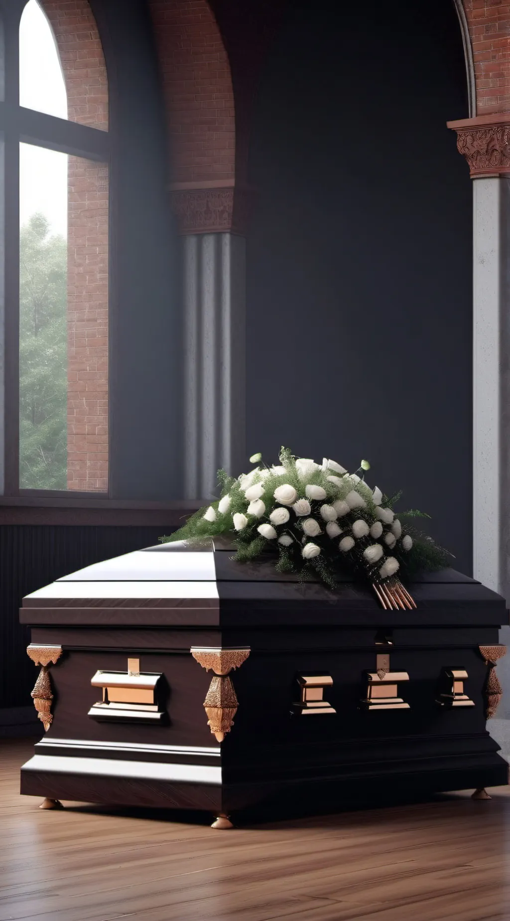 ai character: Spyros funeral background