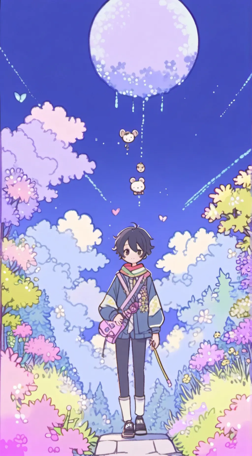ai character: Rose background