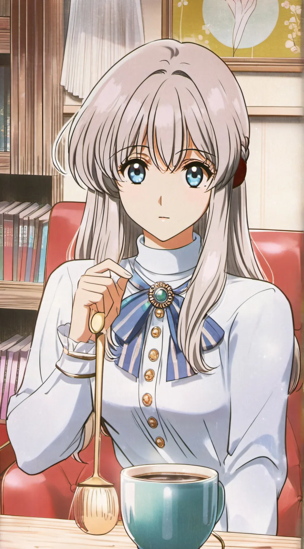 ai character: new or birtday  background