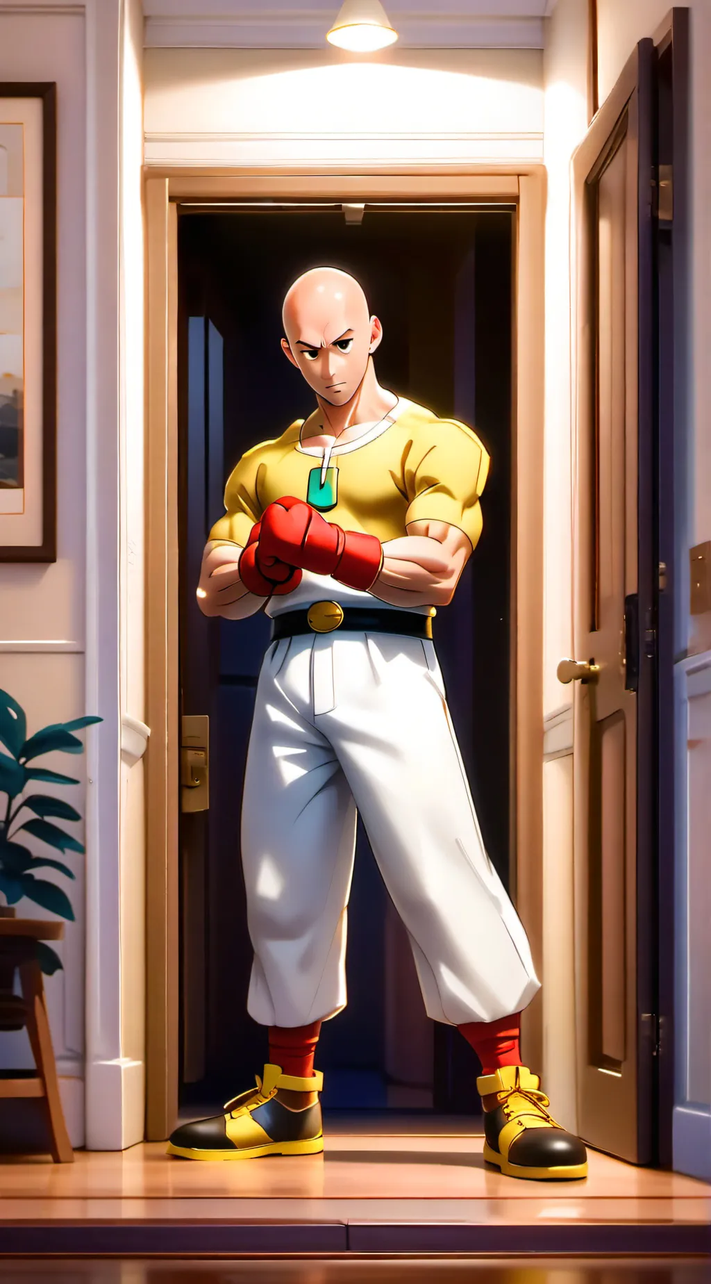 ai character: one punch man background
