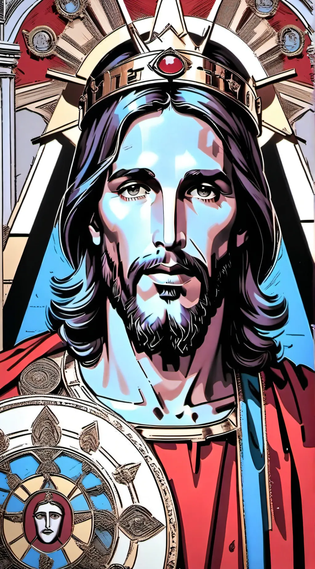 ai character: Jesus Christ  background