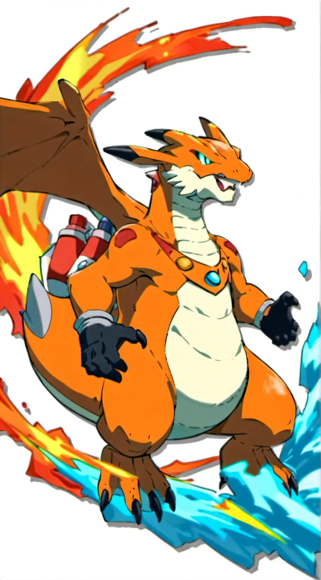 ai character: Charizard  background