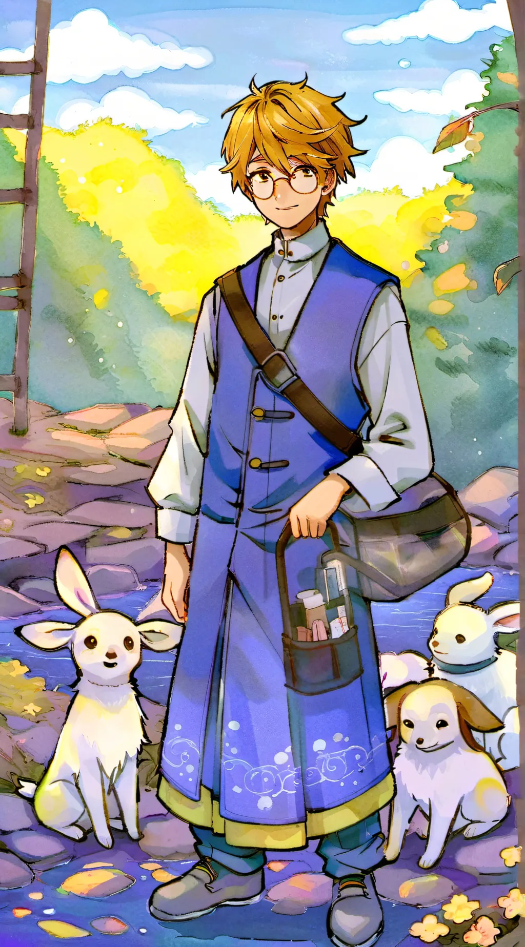 ai character: Ray background