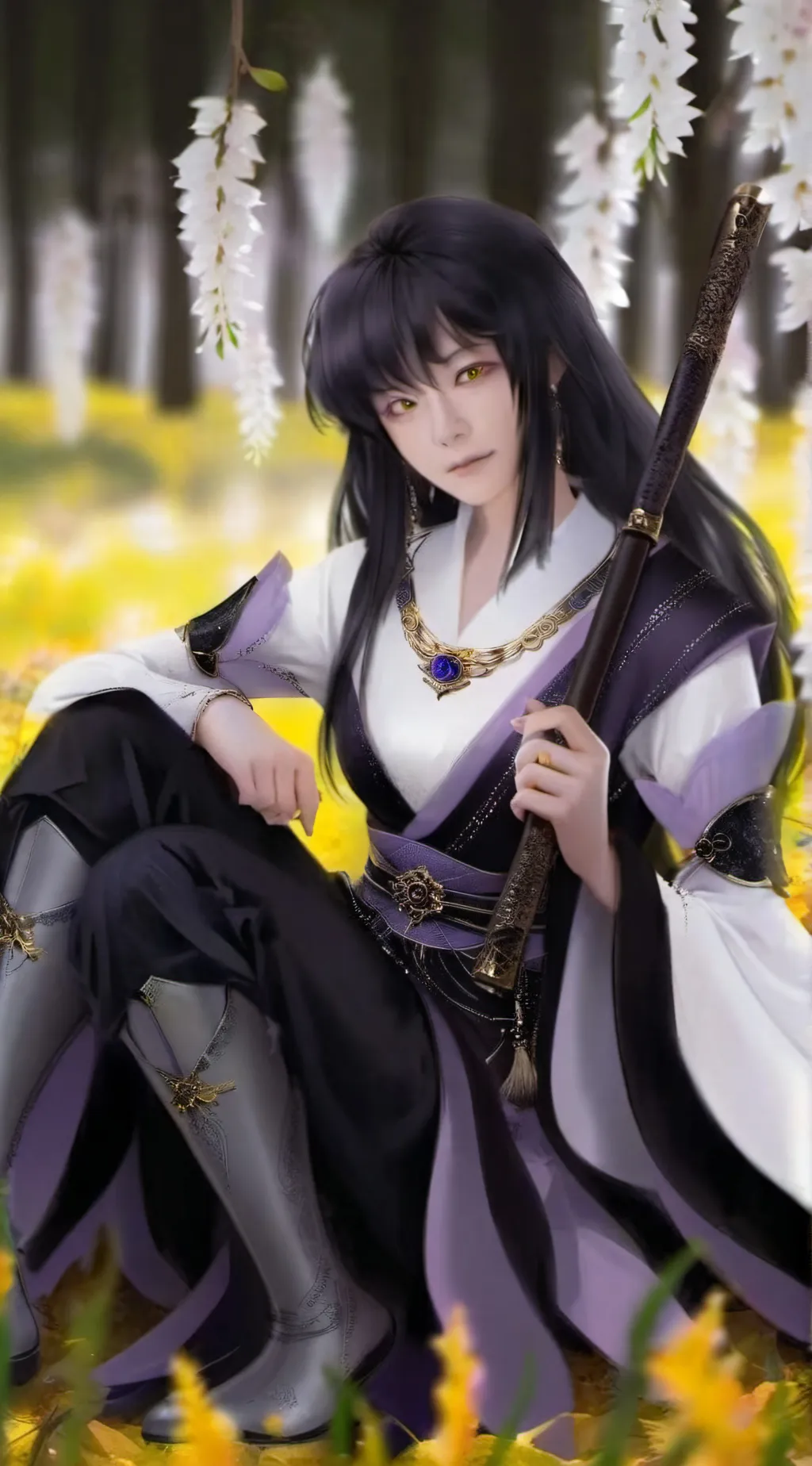 ai character: Muichiro tokito background