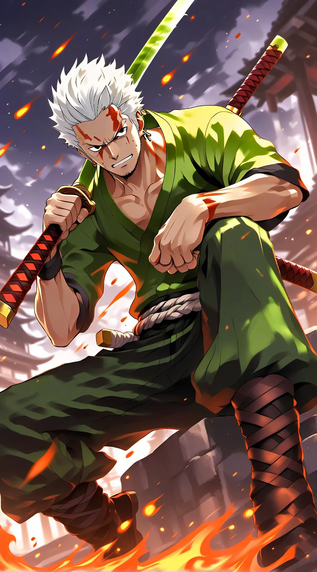 ai character: ZORO background
